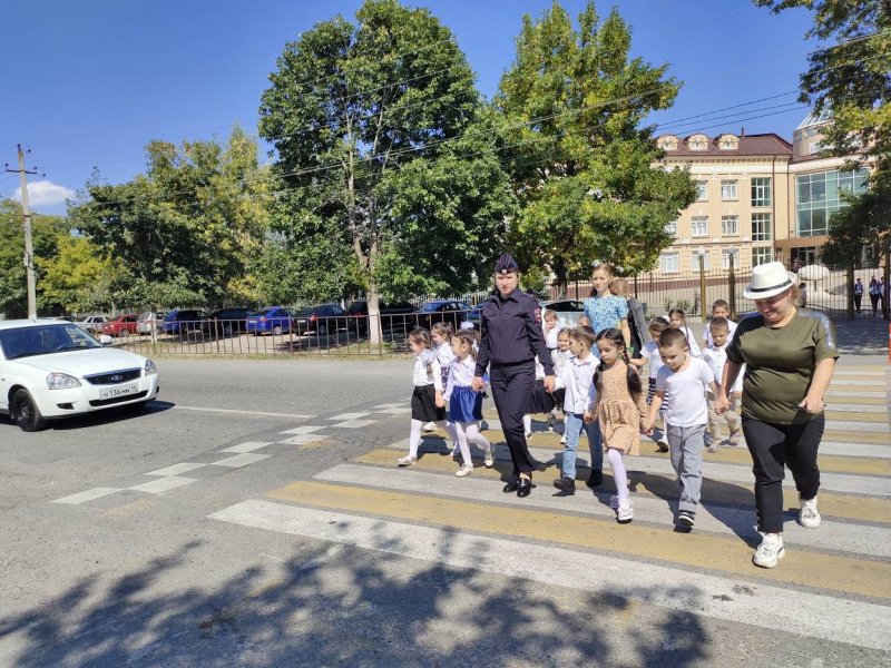 Сотрудники Госавтоинспекции Ардонского района торжественно приняли в пешеходы воспитанников детского сада